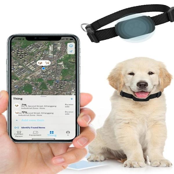Bluetooth GPS Tracker Hund Mini Spårning Rörelse Varning Halsband A1