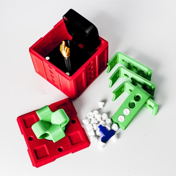 1 set 3D-printad rolig buspresent Långfinger Jul Vuxen A2