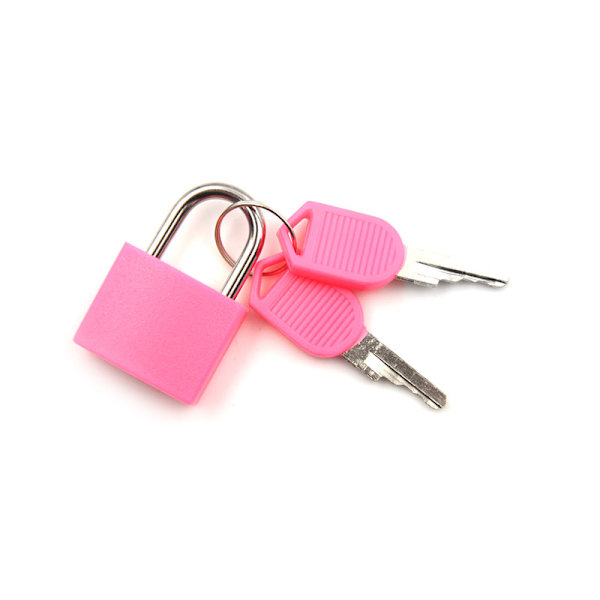 Mini stærk stållås rejsekuffert skuffe sovesal lås Pink
