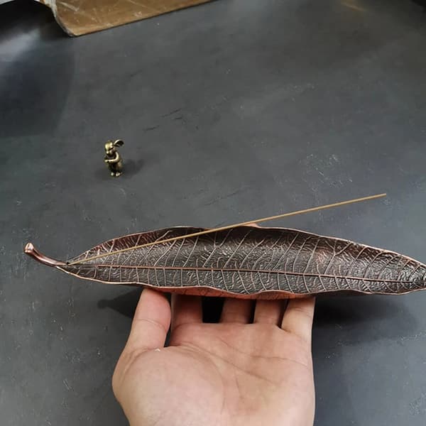 Røgelseholder Askefanger Lange Blade Røgelse Meditation Hjem De Bronze