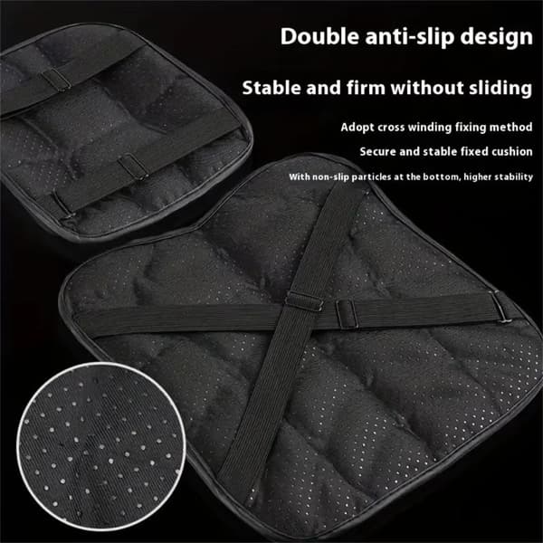 2st/set Motorcykel Passar För Sittdyna 3D Komfort Gelkudde Passar Black