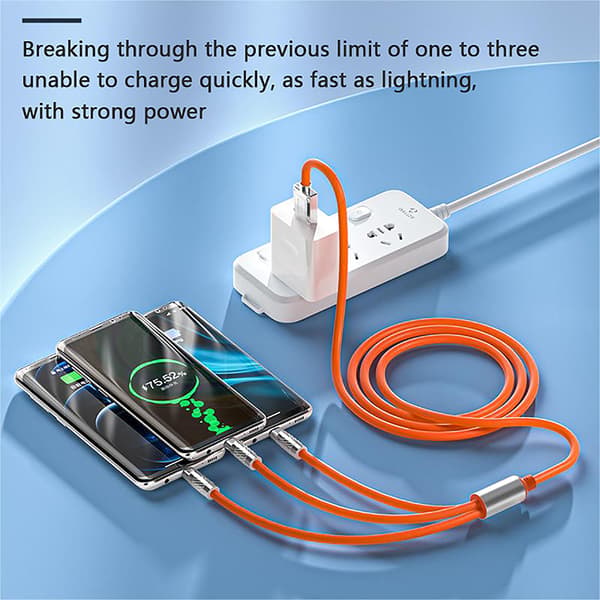 120 W pikalatausdatakaapeli Hight Quality Data Line for Mobil Blue