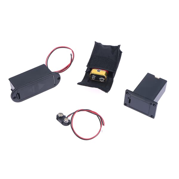 1 sett 9V batteriholderdekselboks for akustisk gitarbass A3