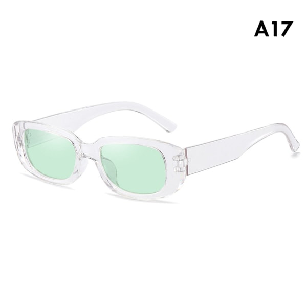Mote solbriller kvinner rektangulære nyanser Vintage solbriller A17