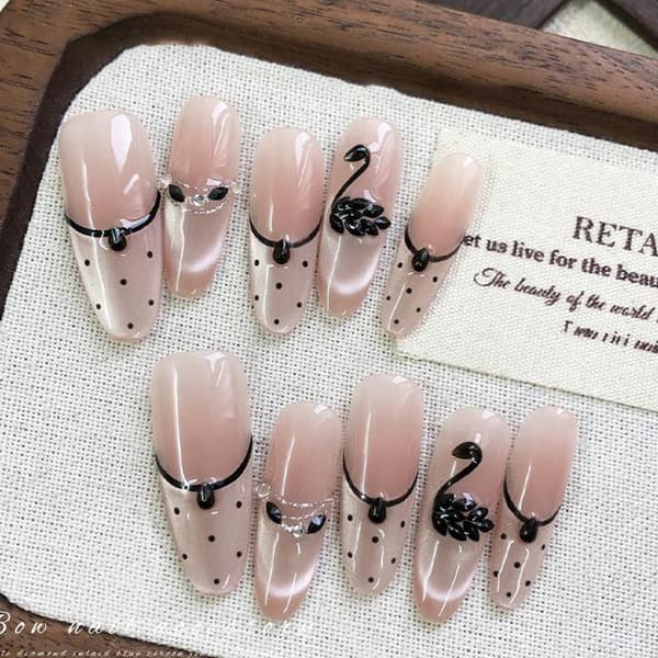 Nageldekoreringskit Små Berlocker Mini Droppformade Strass 3