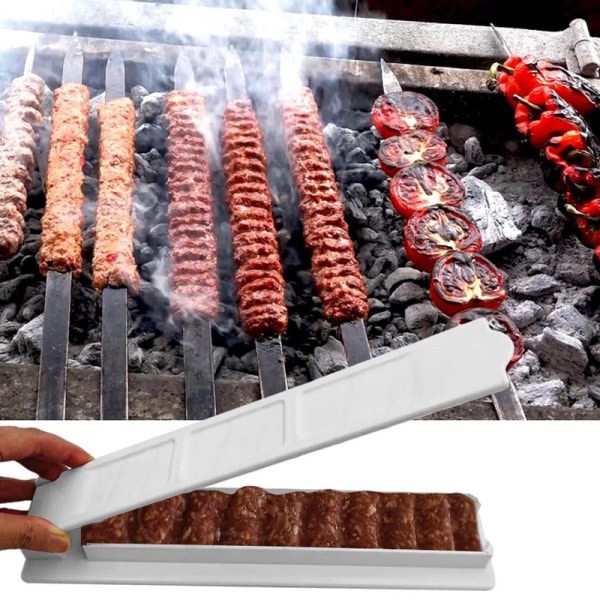 Enkelrads Kebabmaskin Köttspett hine Kebabpressmaskin BBQ S White