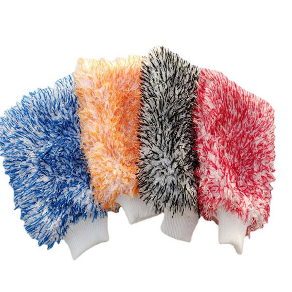 1 st plysch biltvättsvante mikrofiber tjocka biltvättsvantar A1