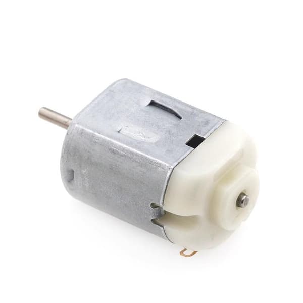 Mini DC-motor sett med gul 3-blads vifte, høy hastighet, lav støy A5