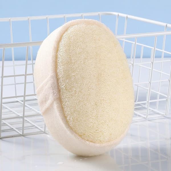 Oval Naturlig Luffa Loofah Pad