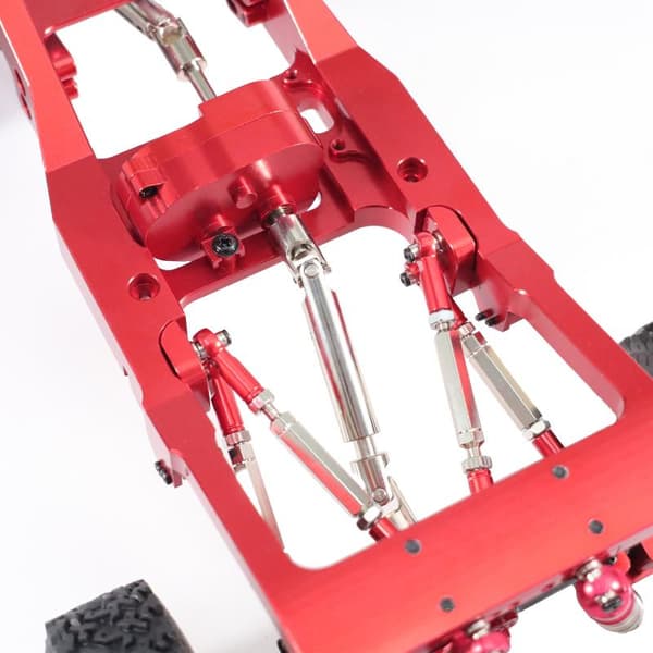 MN82-serien RC-biler Modell Oppgraderingsdeler Bakaksel 4-Link Konvertering Black
