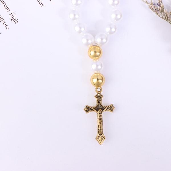 Kaste Mini Rosary Faux Pearls rannekorun Great Mall kaste