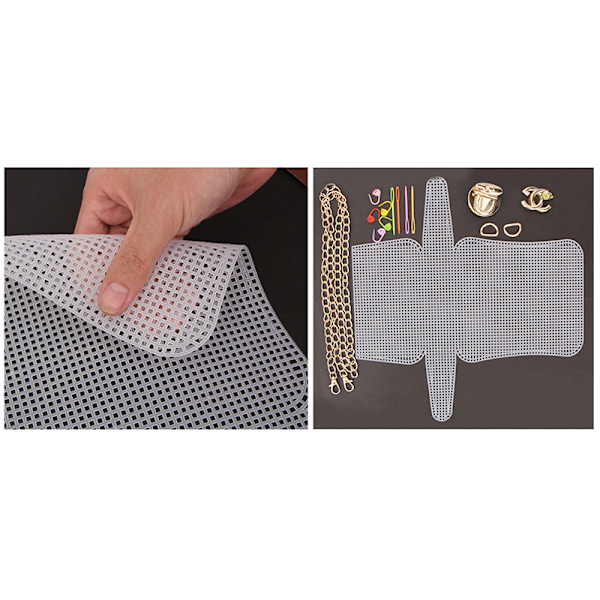 1 set Weaving Plastic Mesh Plastic Mesh Kit Metal Chain Bu Set 1