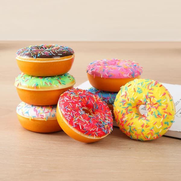 Simulert Donut Fidget-leketøy Kake Dekompresjonsleketøy Pink