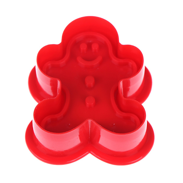 4 stk/sett julekjeks kjeksform 3d cookie stempel ter di