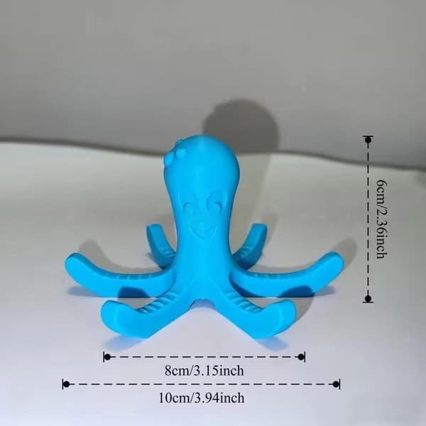 1 st 3D-printad bläckfiskformad fristående torkställning för vattenflaskor A3