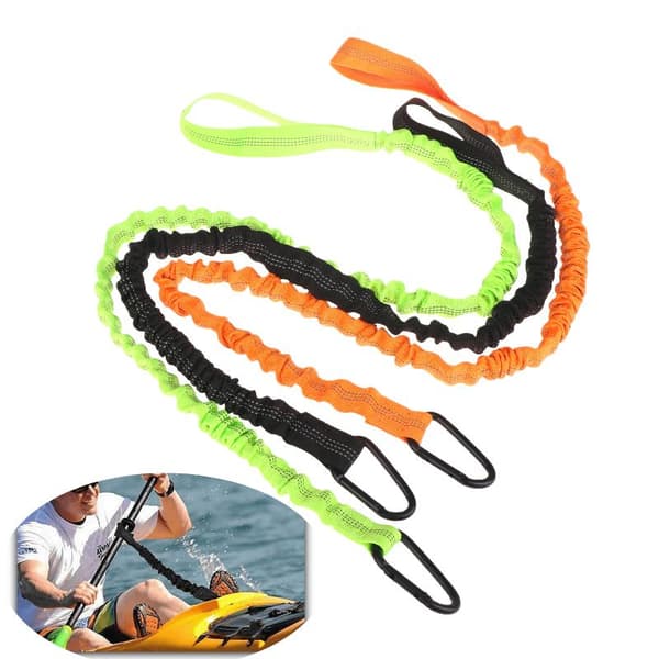 1 st 94/100 cm kajakpaddel anti-dropp elastiskt rep surfbräda tra Orange