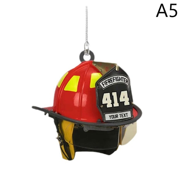 NY Bil hængende indretning Brandmandsfrakke Hat Simuleringsmodel Dec A5