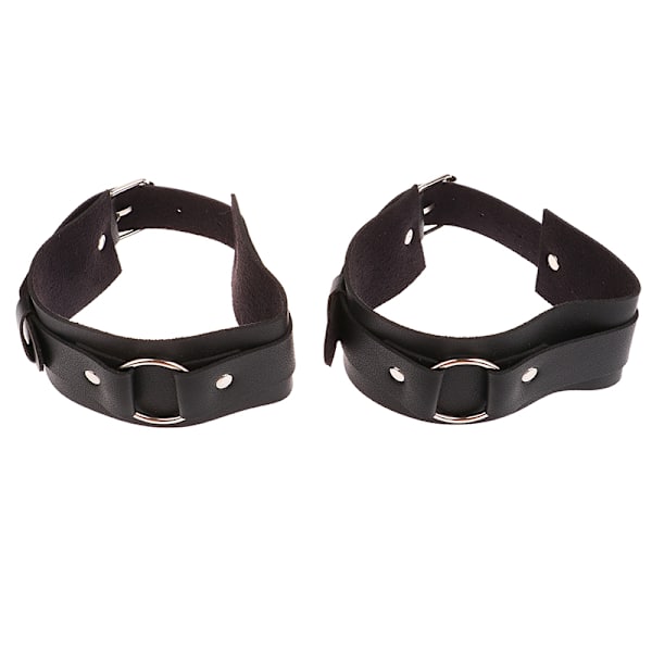 Mænd PU Læder Armbånd Armbånd Sele Bælter Justerbar Bondag