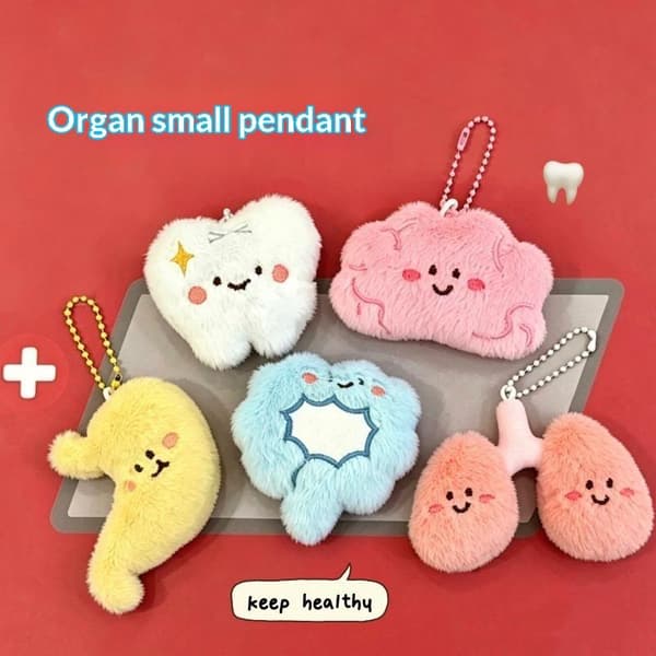 1 kpl e Furry Organ Stuff Animal roikkuva reppu avaimenperä Creat A2