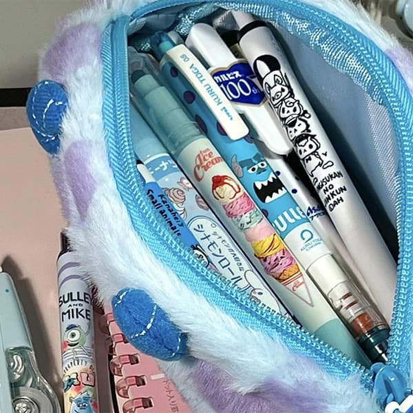 e Plysdyr Lille Monster Sullivan Pencil Tasker Creative Kaw
