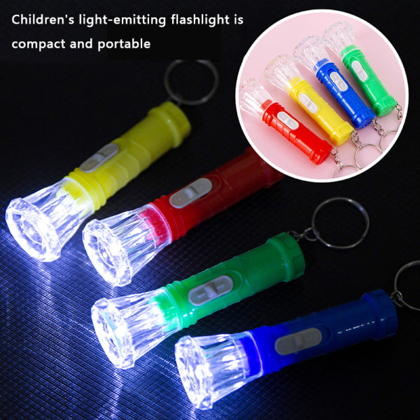 10 kpl Mini Light Up Pieni Taskulamppu Avaimenperä Kannettava LED Lig Multicolor 10PCS