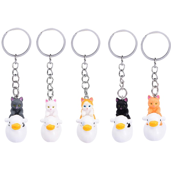 Creative Cartoon Cat Duck Keychain e Animal Key Holder Girls Ba A13