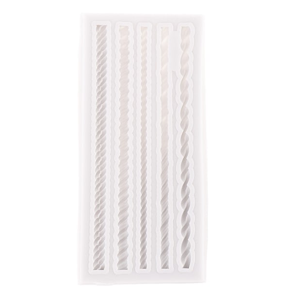Silikonform DIY sjokoladekakeform Fem linjer tauform Bak