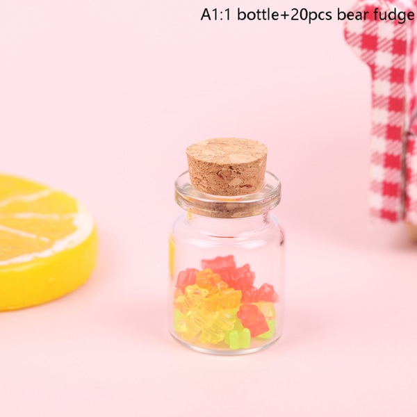 DollHouse Miniatyr Simulering Hermetisk Lollipop Flaske Modell DIY A1