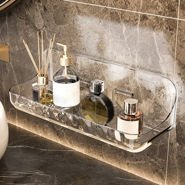 Badeværelse Makeup Organizer Ingen boring Køkken Opbevaringsstativ Bath Large