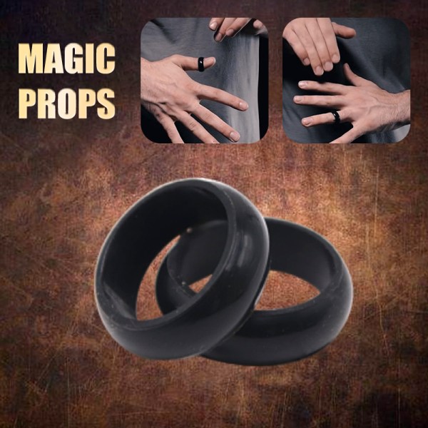 Magic Ring Close Shot Magic Props Ring Transfer Jumps Magic Par