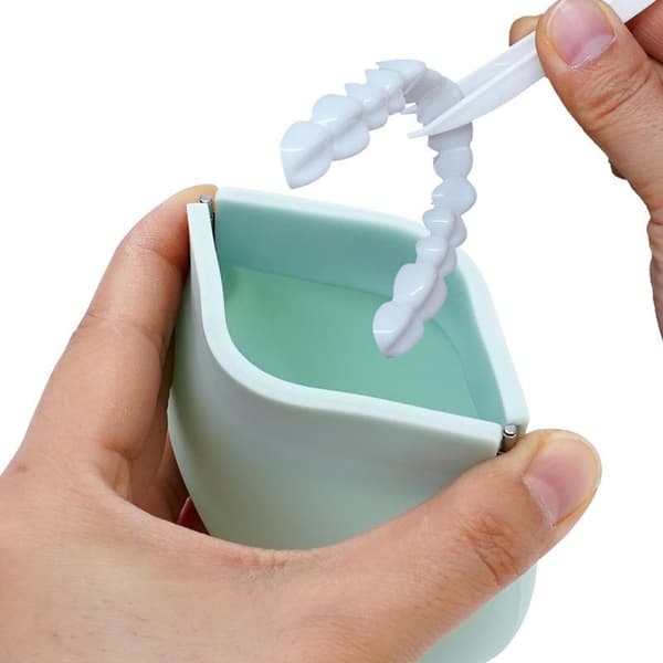e Aligner Case Silikone Retainer Case Protese Case Guard Contai Green