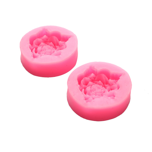 Bloom Rose Silikonkake 3D Blomster Fondant Form Cupcake Candy C