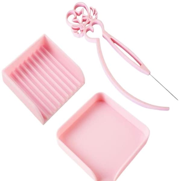 2,6 mm minipärlor plockbricka resistent Perler pärlverktyg K Pink