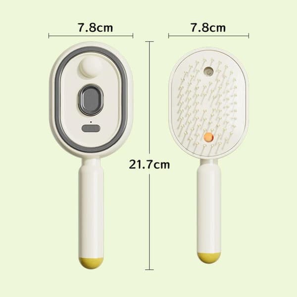 Elektrisk Spray Luft Hodebunn Pute Massasje Kam 3 I 1 Damp Esse pink