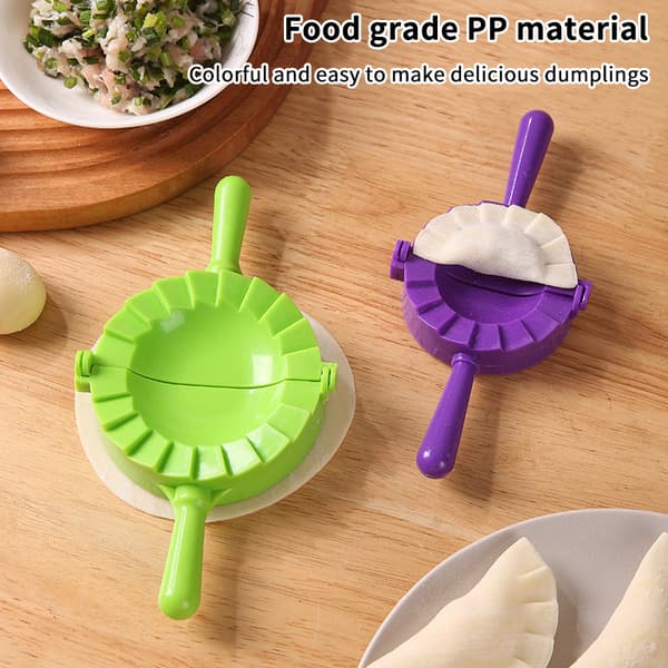 Manuell Dumpling Maker Form Med Håndtak Deigpresse Slitesterk Pl Blue L