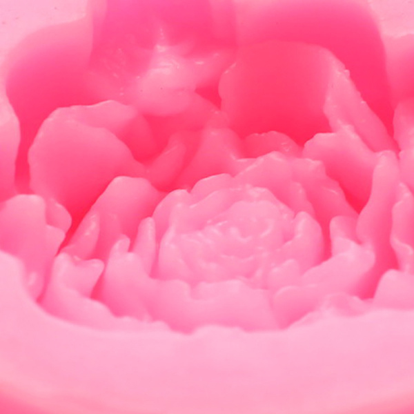 Bloom Rose Silikonkake 3D Blomster Fondant Form Cupcake Candy C