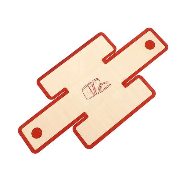 Silikone brødform til 22,86x12,7 cm bageforme - Fødevarekvalitet Red