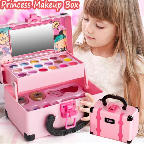 32 STK Børne Make-up Legetøj Piger Ægte Make-up Sæt Vaskbart Ikke-giftigt A1
