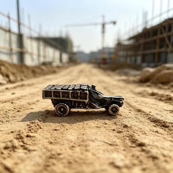 Jern Miniature Lastbil Retro Vintage Design Holdbar Konstruktion Til Hjemmet