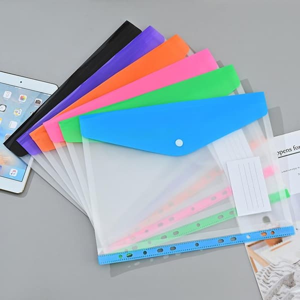 6/12-pack A4-pärmficka Organizer Utbyggbara mappar Plast B6Pcs