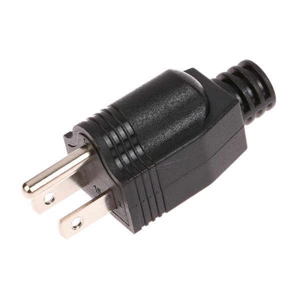 Aftageligt stik 5-15P AC Elektrisk Power Hanstik Adapter Black