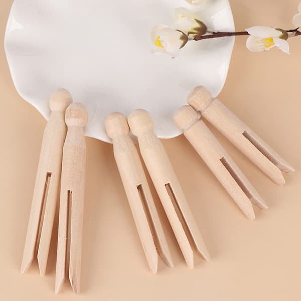 5 stk Trækløkke Traditionel Dolly Style træklædte 8cm