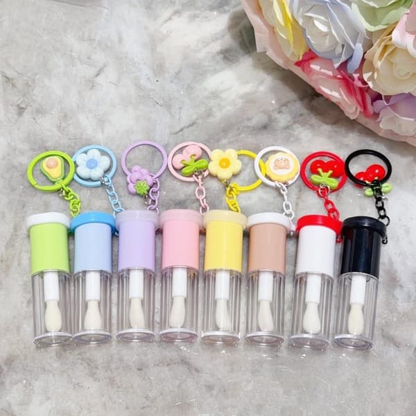 Klare Lipgloss-tuber, påfyllbare, tomme glasur-lipglossbeholdere Blue