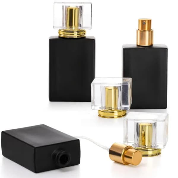 30/50ML Påfyllbar Parfyme Atomizer Tom Flat Glass Sprayflaske 30ML