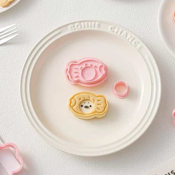 Kjeks ter Kake DIY 3D Bakeform Fisk Blomst Usagi Pochacc 6
