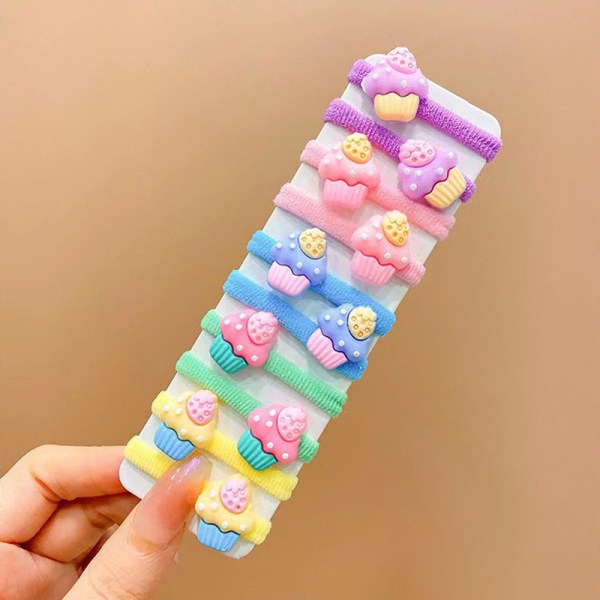 10/50 st för barn e High Stretch Pannband Candy Color Hår 50pcs randomly mixed
