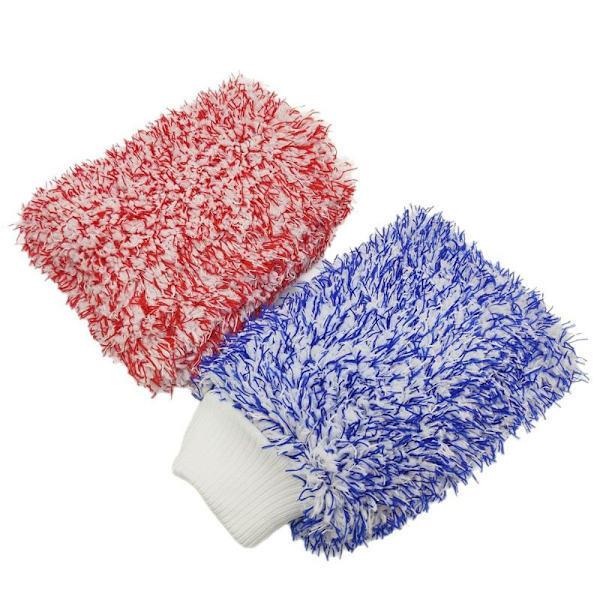 1 st plysch biltvättsvante mikrofiber tjocka biltvättsvantar A1