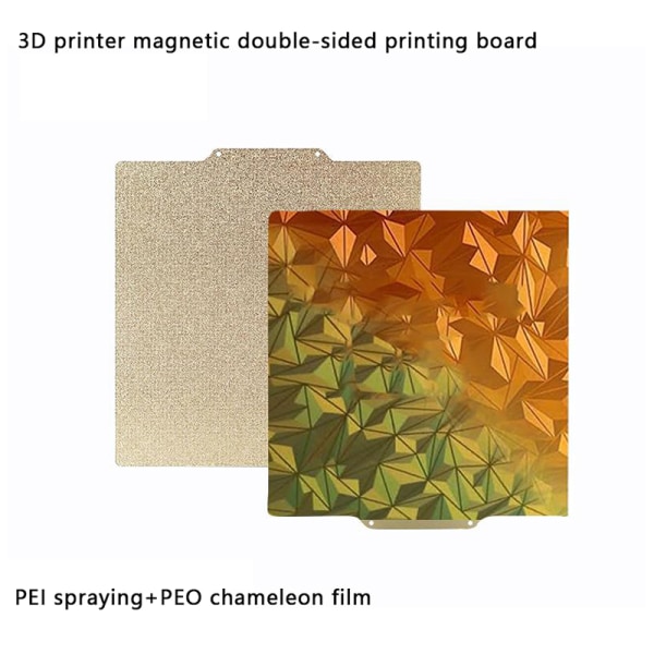 For Bambu Lab Dobbeltsidig utskrift Peo-pei Spring Magnetic Ste 257x257x0.5mm