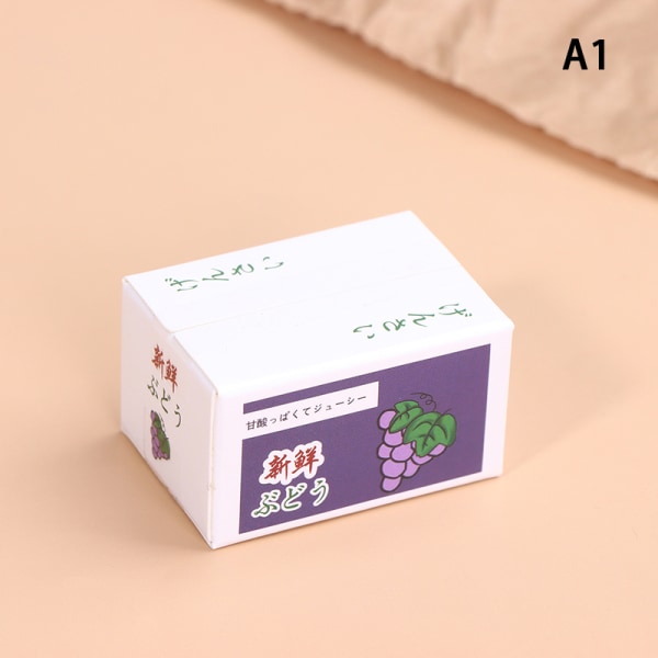 1/12 Dollhouse Paperilaatikot Model Mini Simulation Fruit Box Nukke A1