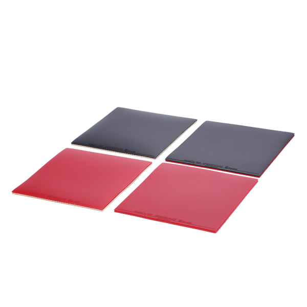 Omvendt gummisvamp for bordtennisracket bordtennispadle Red+Black